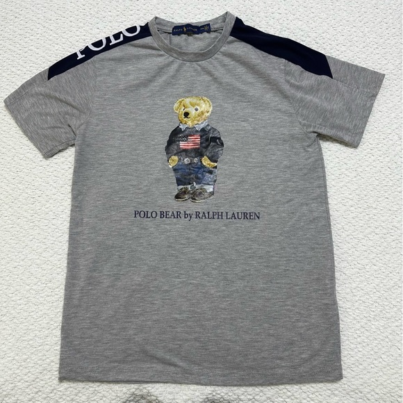 Polo Bear by Ralph Lauren Gray T-Shirt Size Medium - Picture 1 of 6
